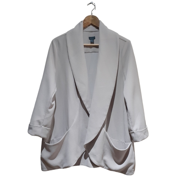 Paraphrase Women's Blazer Jacket Beige Open Unstructured Size XL - Picture 1 of 7